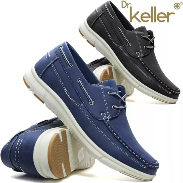 Mens Lace Up Moccasins Shoes New Loafers Casual Boat Deck Driving Walking Shoes