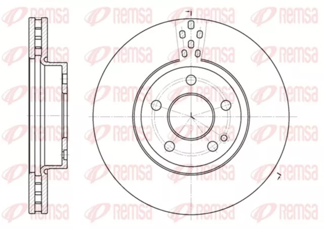 2x Bremsscheibe REMSA 6679.10 für MIXTO W639 MERCEDES VITO 299,5mm Bus VIANO 5