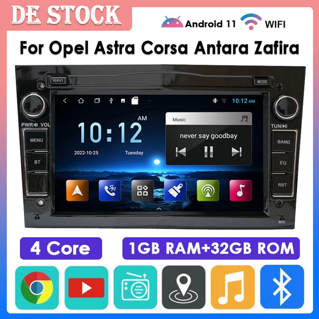 Autoradio per Opel Astra Corsa Vectra Zafira Android 11 GPS navigazione FM RDS BT