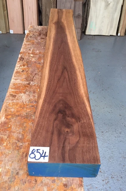 Noce americano 2"" (50 mm) bordo quadrato / essiccato in forno / legni duri esotici / legname