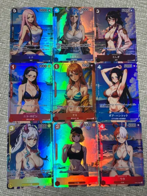 Goddess story 9 Card Yamato, Alt Art One Piece fan card  enchanting swimwear.