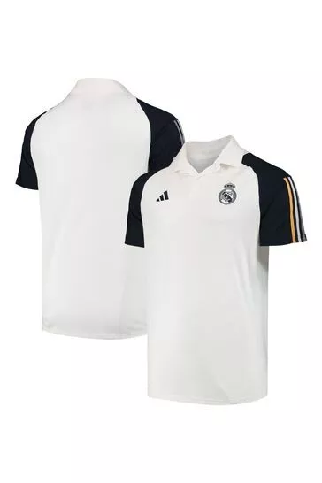 2023-2024 Adidas Madrid Poloshirt weiß Größe 2XL 2