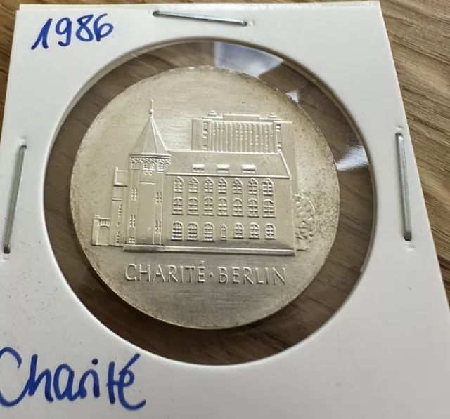 DDR 10 Mark Münze „275 Jahre Charité“ 1986, 500er Silber, Gedenkmünze