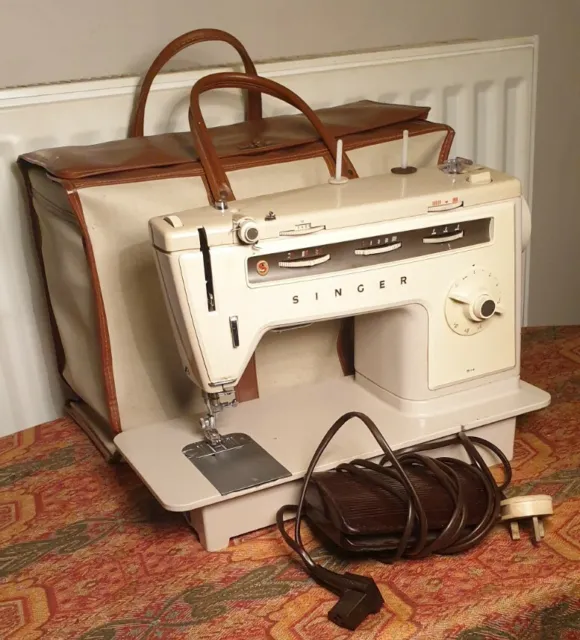 Singer 514 Stylist Zig Zag Sewing Machine Working Order With Carrying Case