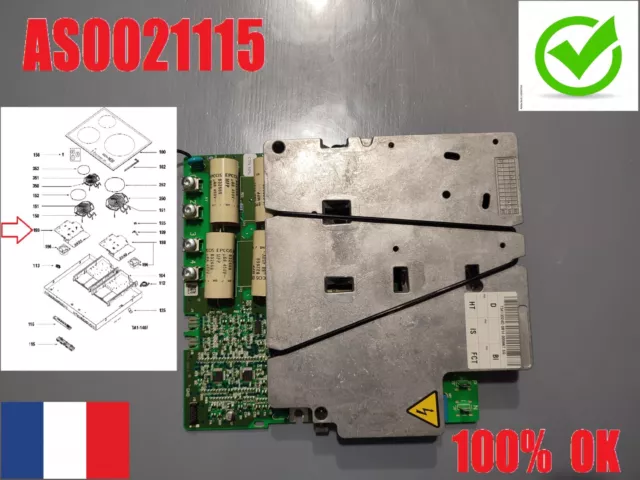 Platine De Puissance As0021115 Table A Induction Sauter Brandt Fagor