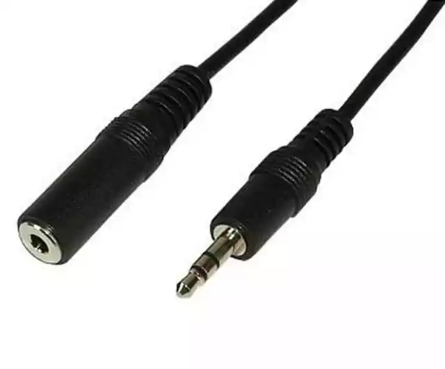 Kopfhörer Audio AUX Stereo Verlängerung Klinke Kabel 3,5mm 1,5m 2,5m 3m 5m 10m