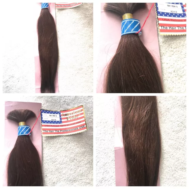 100% Human Hair 12, 14,16,18 Inch Yaki & Euro Straight Bulk - American Pride