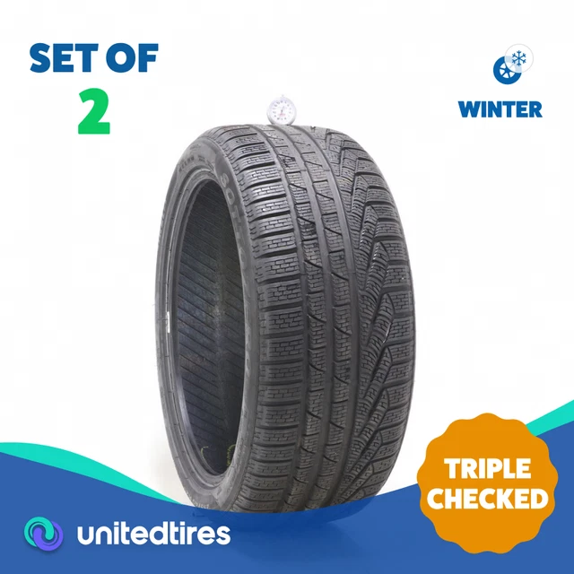 Set of (2) Used 255/40R20 Pirelli Sottozero Winter 240 Serie II N1 101V - 7.5...