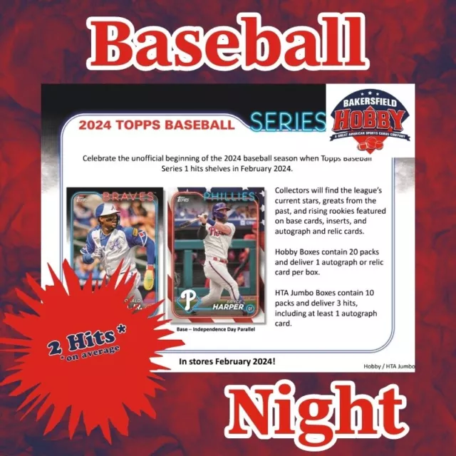 🔥PHILADELPHIA PHILLIES 2024 Topps Series 1 Baseball 2 Hobby Box