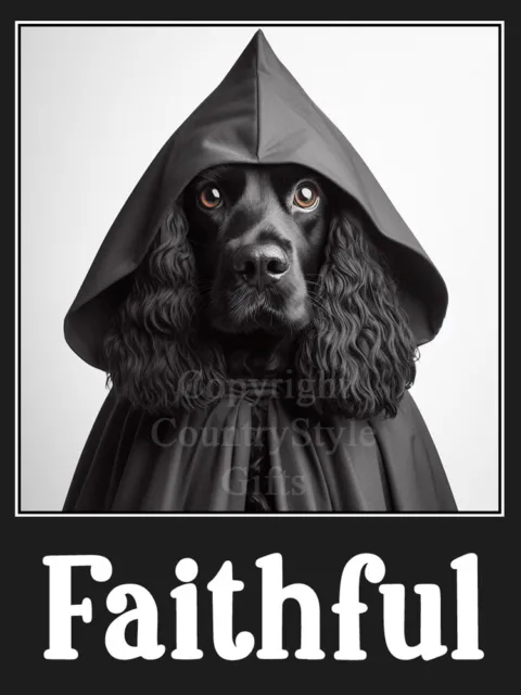 Cocker Sprocker Spaniel Faithful Pet Dog Gift Funny Flexible Fridge Magnet