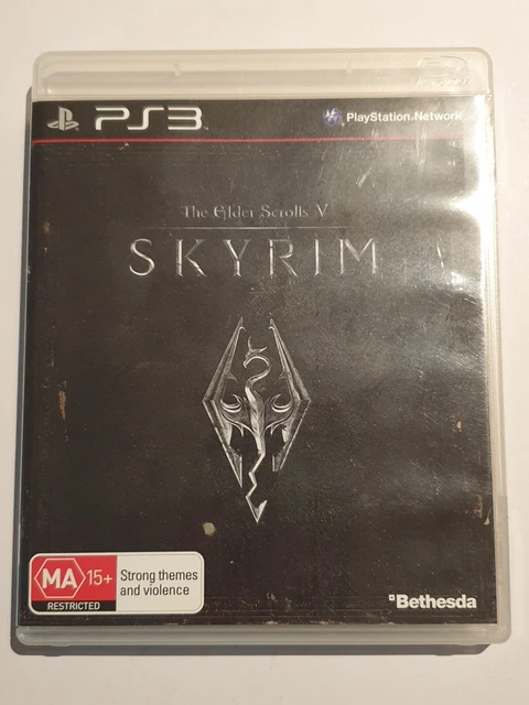 Skyrim PS3 Playstation 3 Game The Elder Scrolls V With Manual And Map Free Post