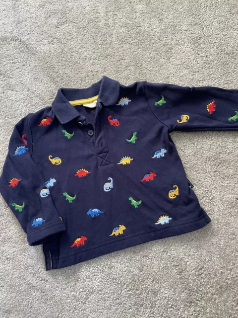 Polo jojo mamma bebe ragazzi ricamata dinosauro età 6-12 mesi
