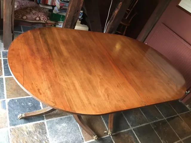 Mahogany Dining Table - Oval Extending