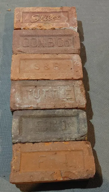Vintage Reclaimed Bricks lot of 6
