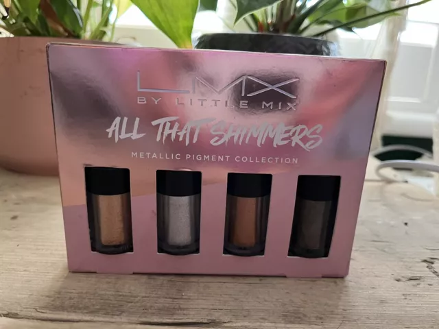 New In Box Lmx By Little Mix All That Shimmers Metallic Pigment Set