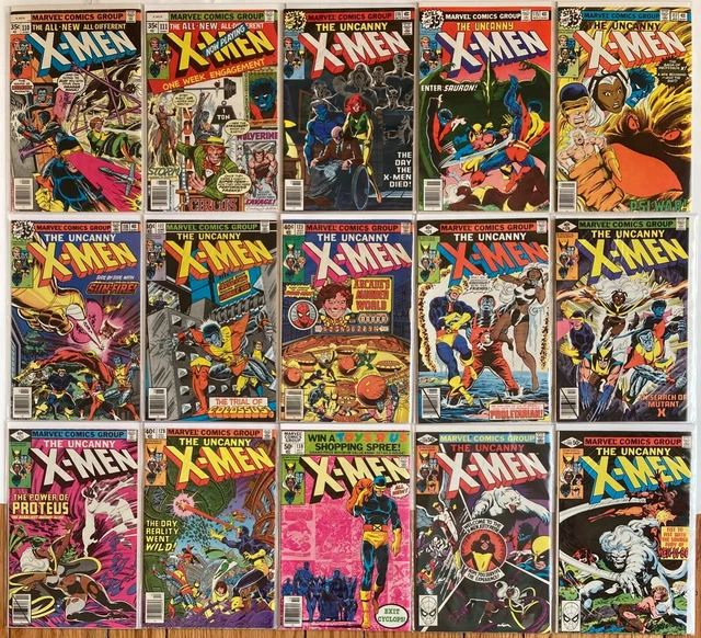 HUGE Uncanny X-Men Bronze Age Lot of 15 | Spans #110-140 John Byrne & Claremont