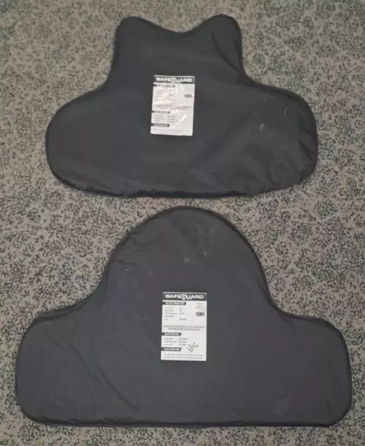 Genuine Ex Police Safe Guard Body Armour Vest Ballistic Panels 2XL Regular