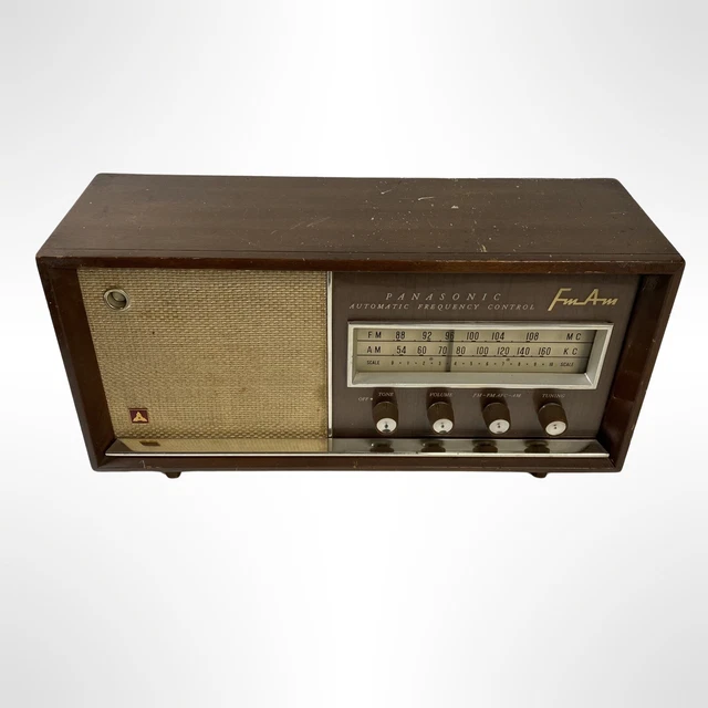 VINTAGE 1960S PANASONIC AM / FM Tube Radio Model 782 Automatic ...