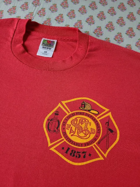 Vintage 90's St Louis Fire Department Shirt Size XL