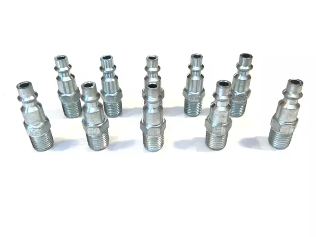 10 Piece Male Quick Coupler Set 1/4” NPT Air Hose Connector Fittings NEW