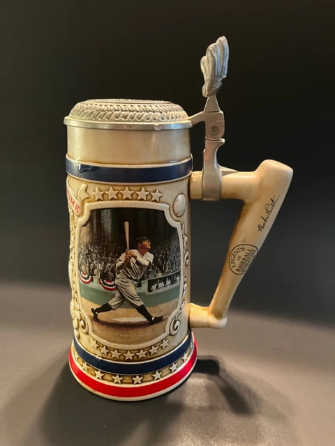 Limited Babe Ruth Beer Stein Tankard Bradford Museum Legends Of Baseball #2322