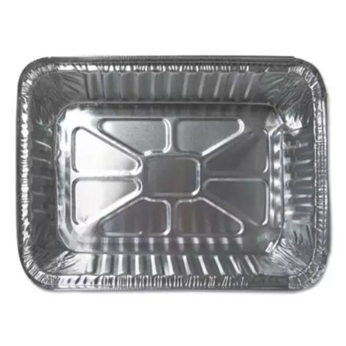 Durable Packaging 25030500 Aluminum Closeable Containers, 2.25 Lb Oblong,