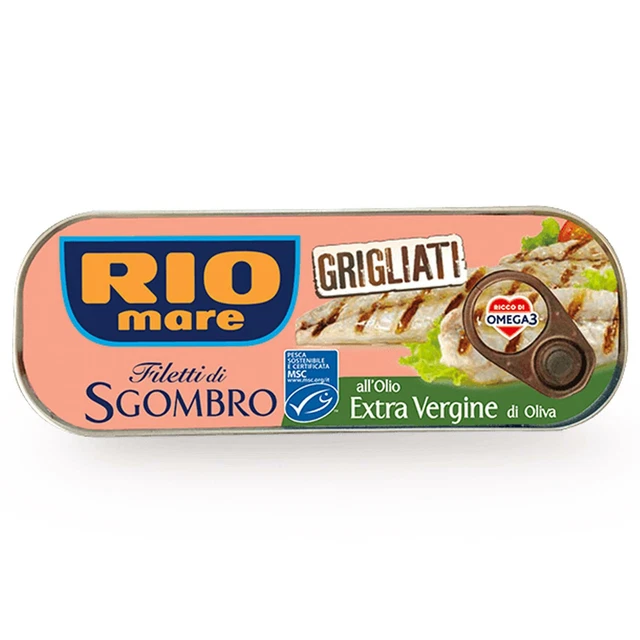 Filetti Di Sgombro Grigliati All'olio Extra Vergine Di Oliva 120 Gr Rio Mare