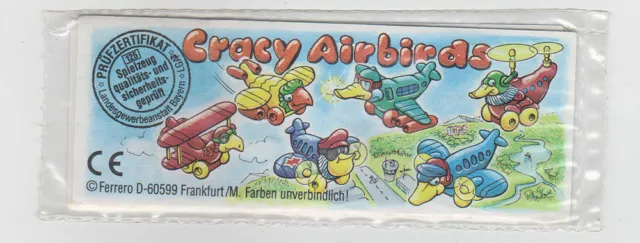 Ü Ei Kinder -  BPZ Satz "Crazy Airbirds" in OVP