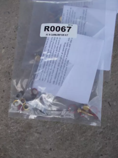 Alls Chalmers B C CA D10 WD45 AC Tractor Economy Carburetor Rebuild Kit R00670