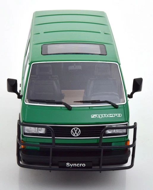 Miniature VW T3 Minibus Syncro 1987 - KK-Scale 1/18 - Métal Blanc - Modèle De Collection