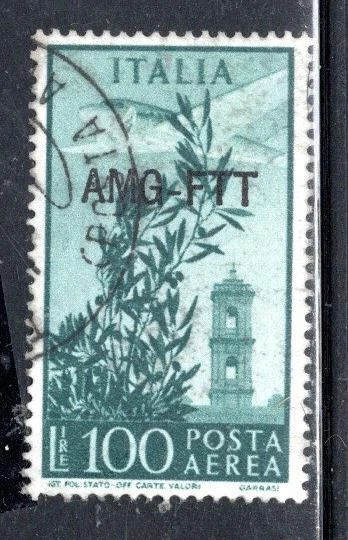 Italy Trieste Post Europe  Overprint A.m.g. F.t.t. Stamp Used Lot 916Aj