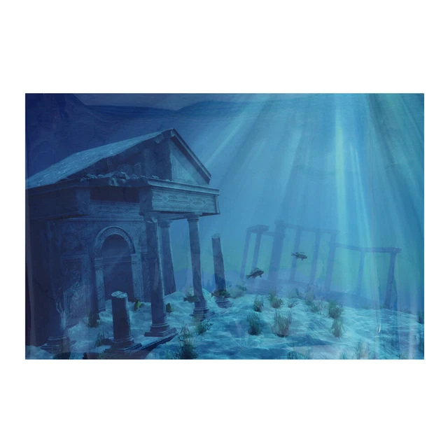 Underwater Poster Print Aquarium Mural Wallpaper Fish Tank Decor Paper