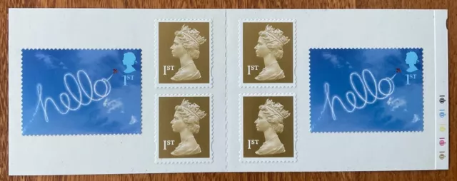 PM8  2002 SA 6x1st. stamp booklet Hello Stamp Questa Cyl Q1 Excellent