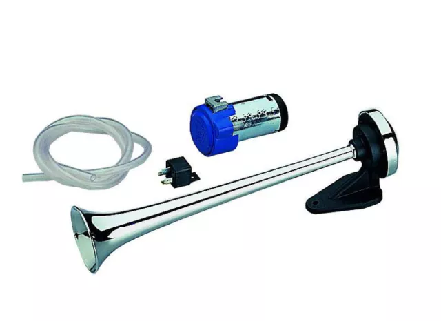 BOOTSHORN KOMPRESSOR-HORN 39CM 12 Volt 2 Bar Signalhupe für Motorboot EUR  253,00 - PicClick DE