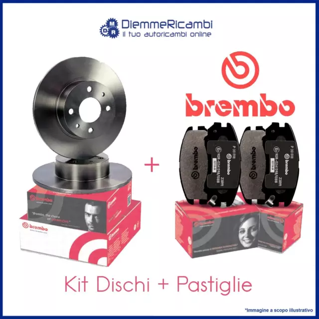 Kit Dischi + Pastiglie Brembo Anteriori Per Toyota Yaris 235Mm 99->05 2