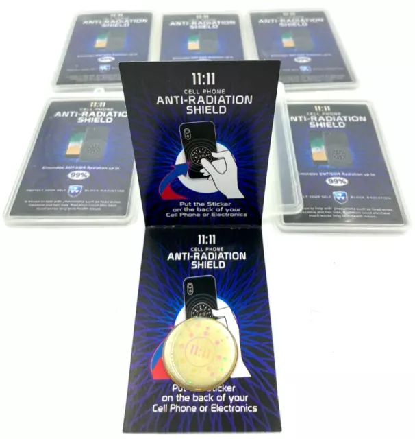 6 Pack - Anti EMF Radiation Protection Shield Stickers - German Technology