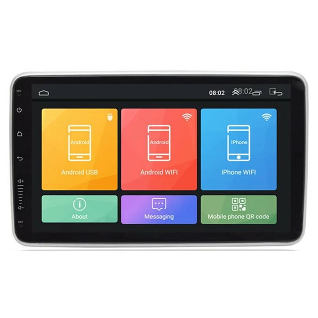Touch Screen 10.1in Single Din Car Radio Stereo Video MP5 Player Bluetooth/GPS