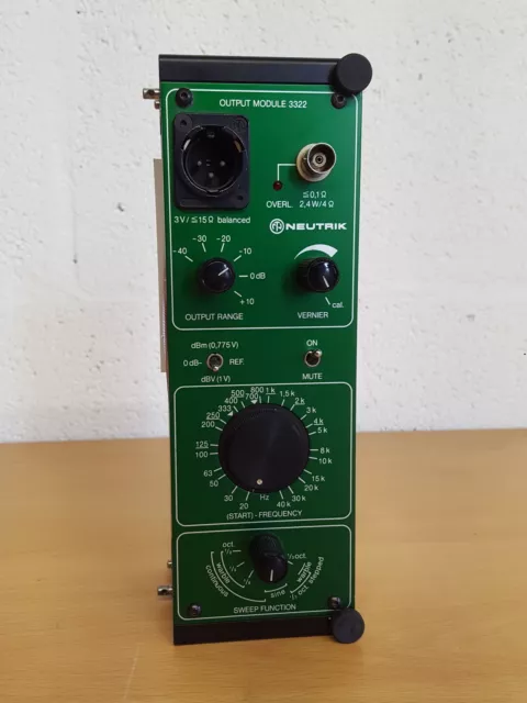 Neutrik Ag Audio Analyseur à Sortie Module 3322