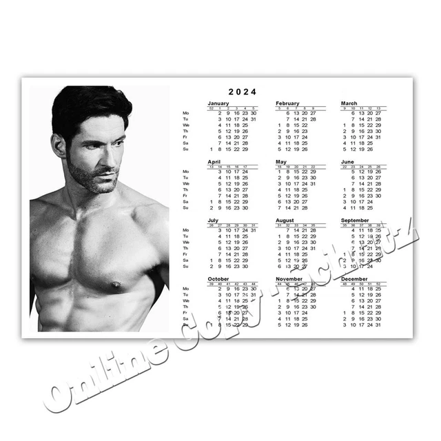 TOM ELLIS AKA Lucifer + Pocket Calendar 2024 [K4] Calendar 3.28 PicClick