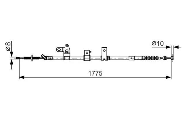 BOSCH Bremsseil Seilzug Feststellbremse 1 987 482 347 für PRIUS TOYOTA Liftback