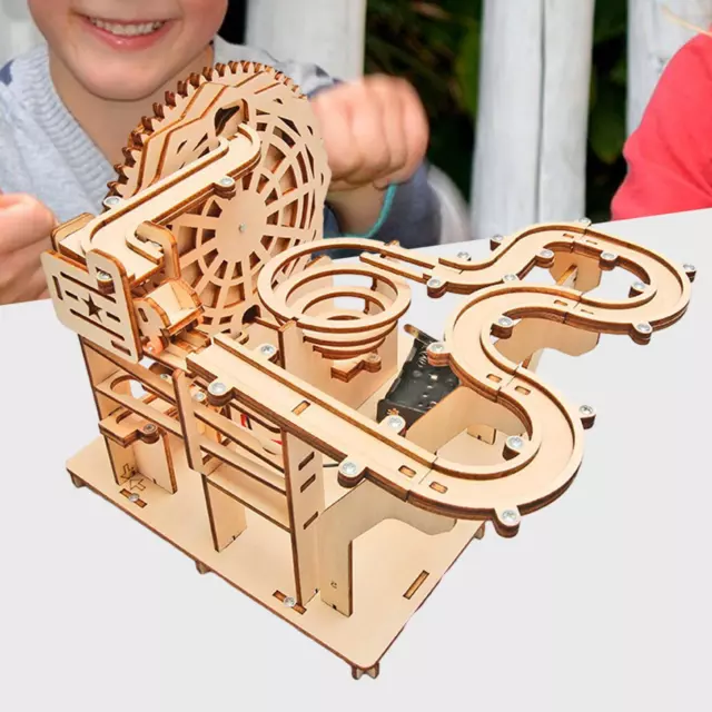 Puzzle 3D en bois pour adultes et enfants, bricolage, montagnes russes,