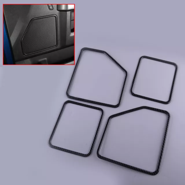 4pc Interior Car Door Speaker Decor Cover Trim Fit For Ford F150 2015-2017