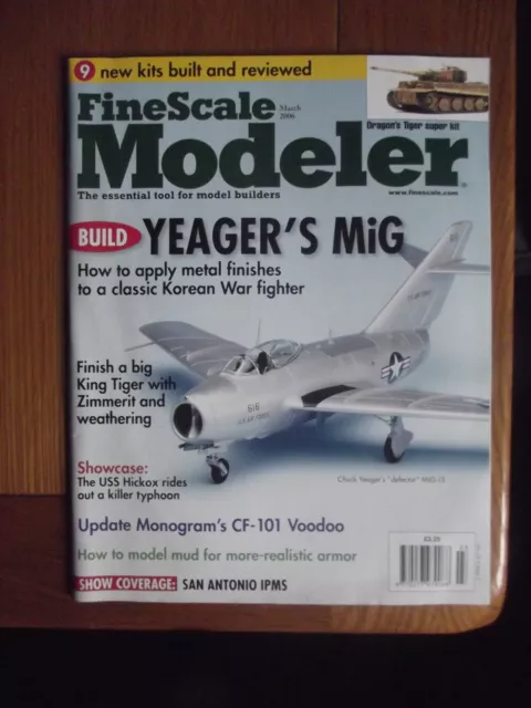 Fine Scale Modeler Magazine - March 2006 - King Tiger - Yeager - Modelling Mud