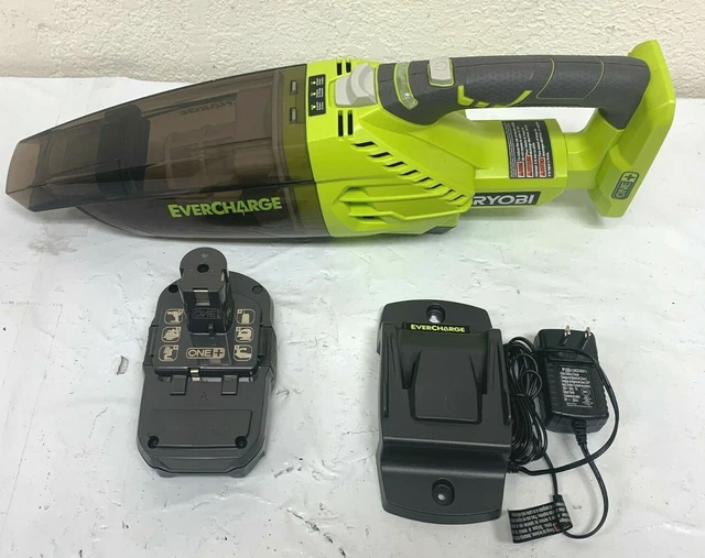 RYOBI P714K ONE+ 18V Lithiumion Cordless Hand Vacuum with Charger Kit
