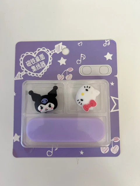 SANRIO HELLO KITTY and Kuromi Desktop Cable Organiser Manager Magnets ...