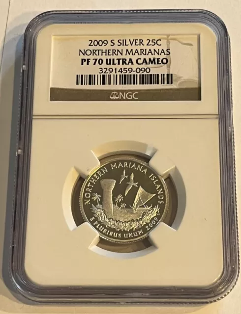 2009 S Mariana Islands Silver Quarter NGC PF-70 Ultra Cameo