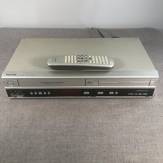 PHILIPS DVD VCR Combo DVP3050V VHS Player With Original Remote EUR 90