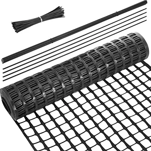PLASTIC GARDEN FENCING Roll Safety Construction Barrier Netting Outdoor ...