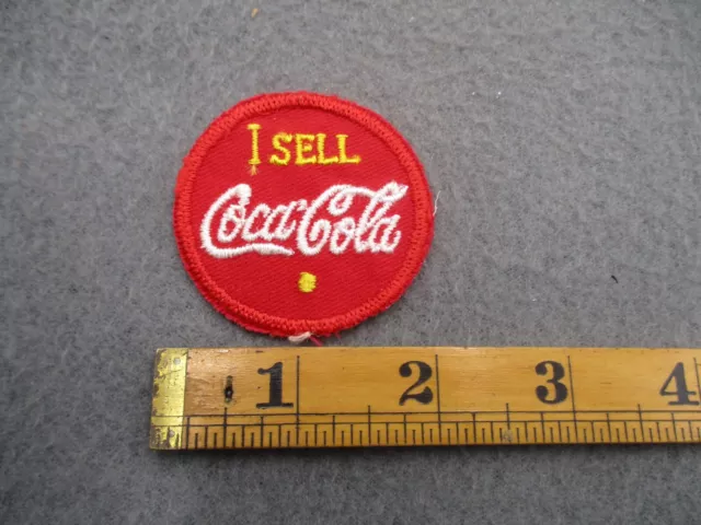 Vintage I Sell Coca Cola Patch Coke Soda Pop Work Uniform Advertising