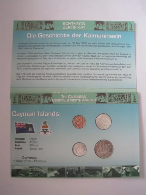 Kaimaninseln  KMS 2005-2008 im Blister  Kursmünzensatz Münzen Zertifikat